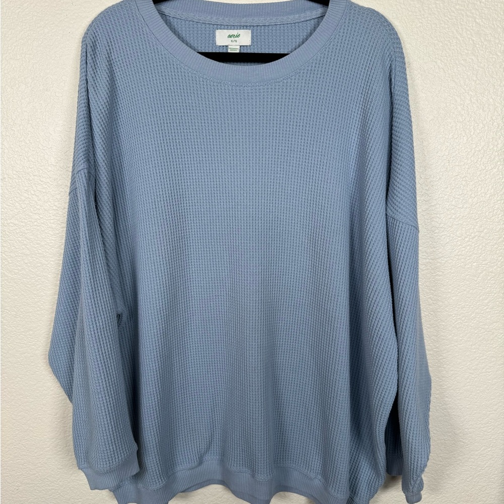 SOLD ON JAMBLE. Aerie waffle knit long sleeve